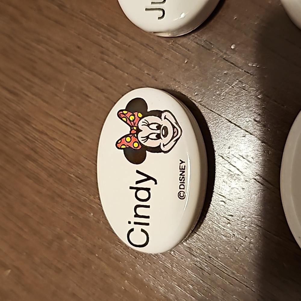 New Vintage Disney Micky & Minnie Name Charms For Braclet Necklace Crafts - Picture 9 of 10